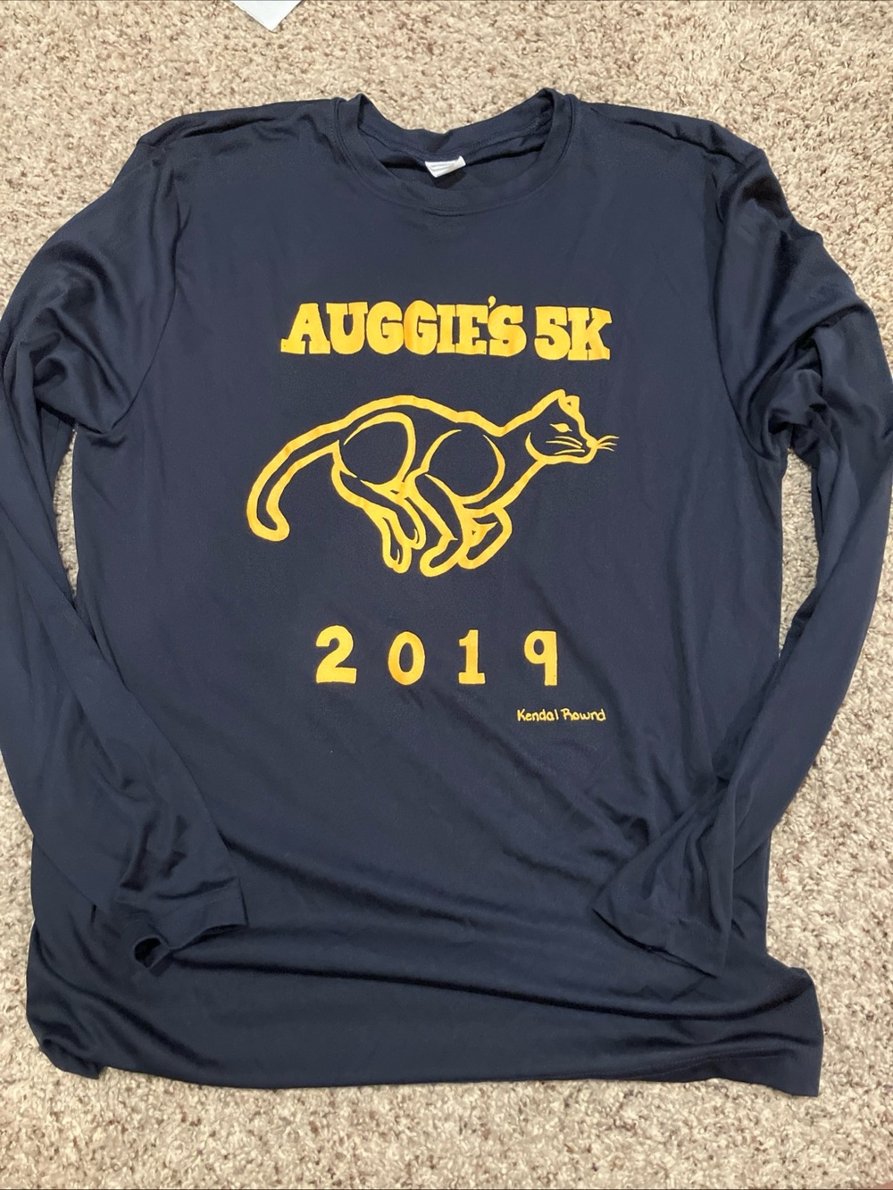 Sport-Tek “Auggie’s 5K 2019” Performance T-Shirt – Men’s Medium